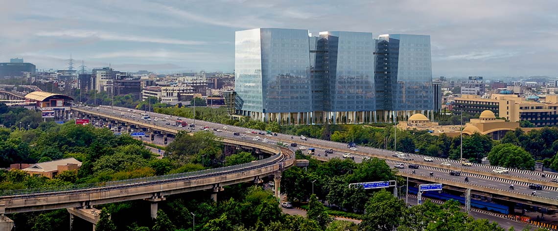 highway view of atrium place